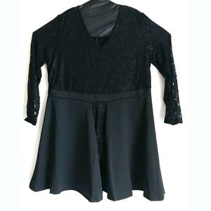 Plus Size Lace Top Dress 4XL